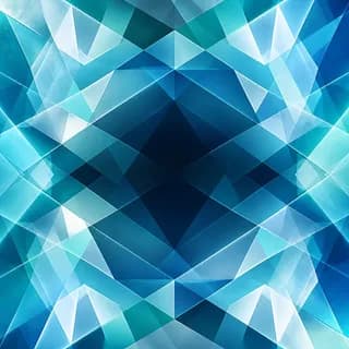 Aqua facets tile back with a personalized M initial