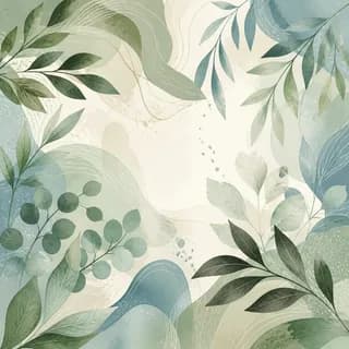 Botanical tile back with a personalized M initial